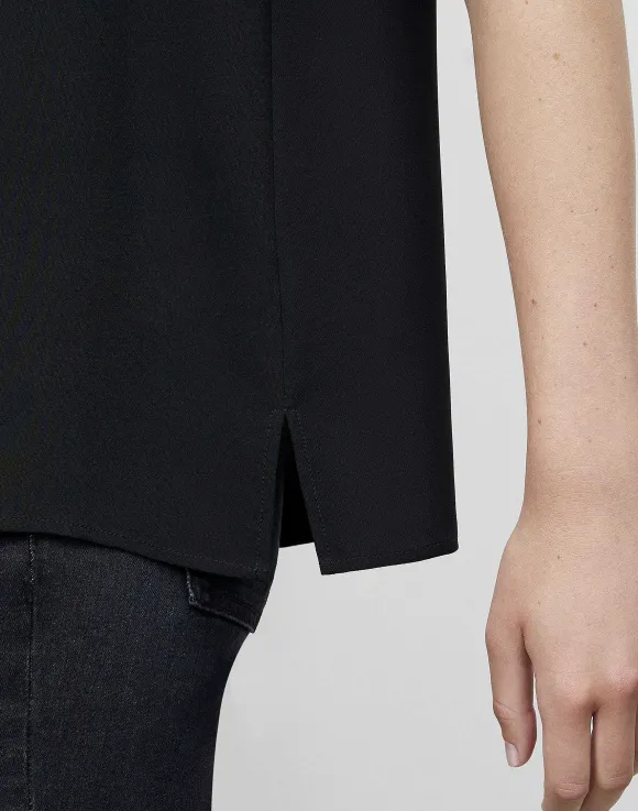 Silk Double Georgette Sleeveless Blouse