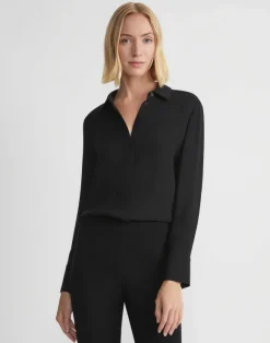 Silk Georgette Button Blouse
