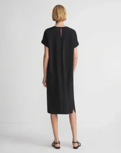Silk Stretch Georgette T-Shirt Dress