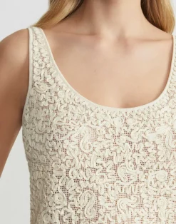 Soutache Embroidered Cotton Tank