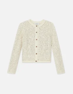 Soutache Embroidered Cotton Cardigan