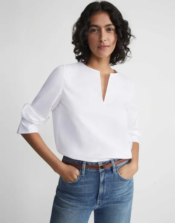 Stretch Cotton Popover Shirt