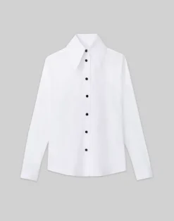 Stretch Cotton Snap Front Shirt