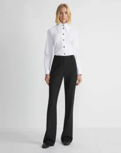 Stretch Cotton Snap Front Shirt