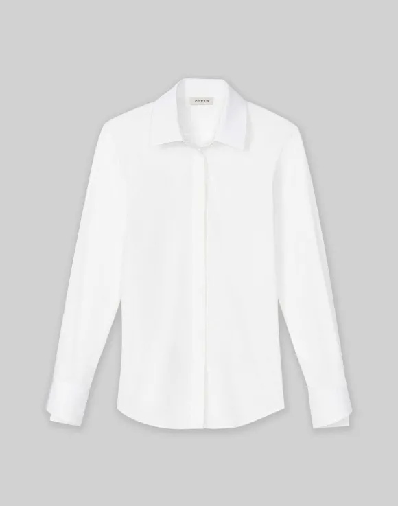 Stretch Cotton Straight Shirt