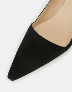 Suede Heeled Pump