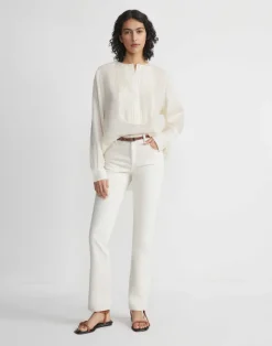 Sustainable Gemma Cloth Voile Pintuck Popover Blouse