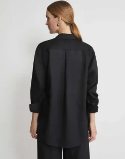 Vintage Linen Boyfriend Oversized Shirt