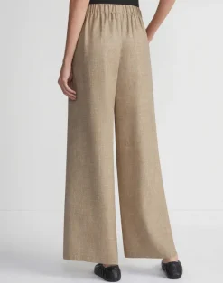 Virgin Wool Silk-Linen Riverside Pant