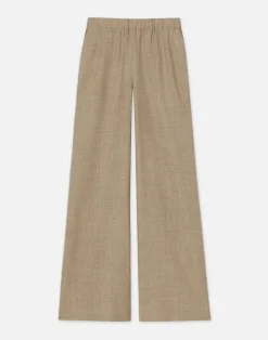 Virgin Wool Silk-Linen Riverside Pant