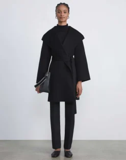 Wool-Silk Crepe Barrow Pant