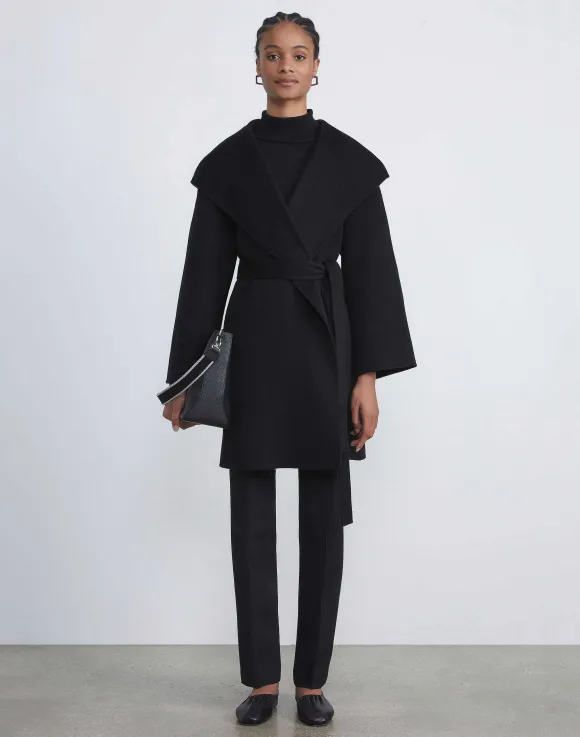 Wool-Silk Crepe Barrow Pant