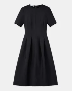 Wool-Silk Crepe Dress