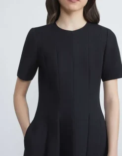 Wool-Silk Crepe Dress
