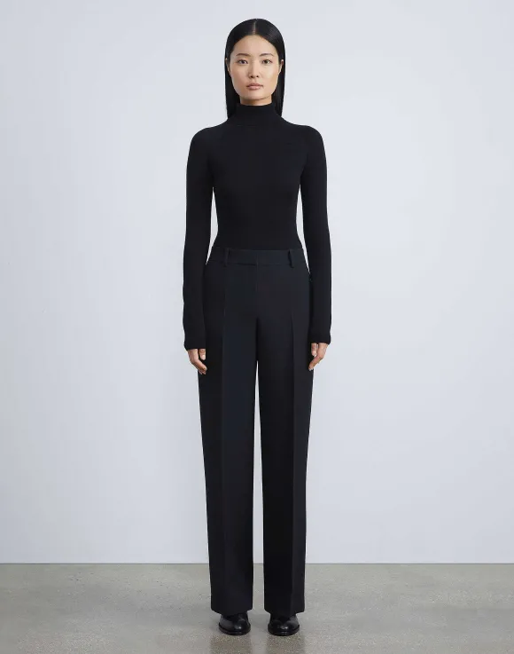 Wool-Silk Crepe Sullivan Pant