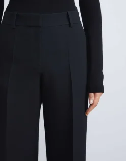Wool-Silk Crepe Sullivan Pant