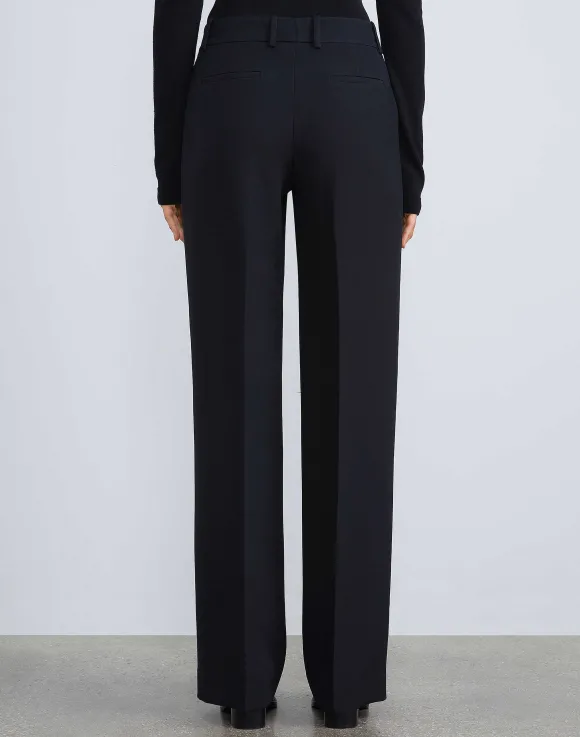 Wool-Silk Crepe Sullivan Pant